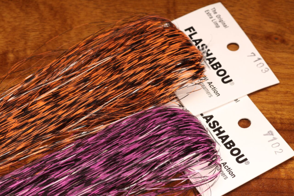 Grizzly Barred Flashabou Adds A Great Mottled Look To Your Freshwater Flies And Saltwater Flies